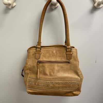 Colorado Women's Leather Handbag / Shoulder Bag /Light Brown 
