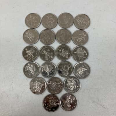 1990 Soccer Football World Cup Assorted Tokens/Medallions