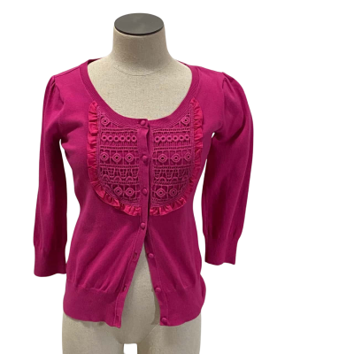 Review Pink Button Through Cardigan Size 10