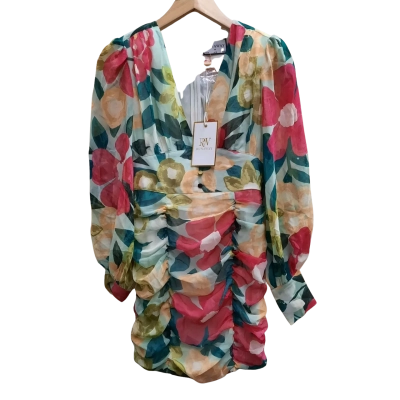 New With Tags RUNAWAY The Label 'Chi Chi' Tropical Mini Dress in Size Aus 6 - Orrp $125.00