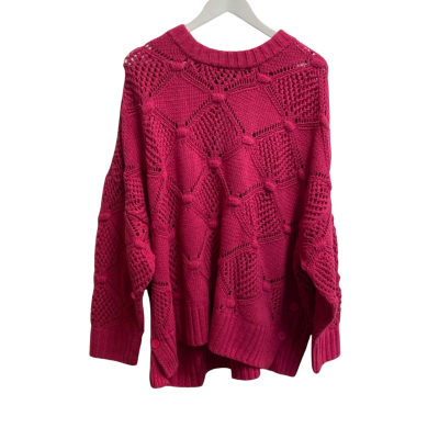 Autograph Womens  Size XL Cardigan Jumper Hot Pink  