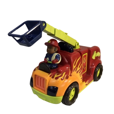 B Toys Flyer Fire Flyer Electronic Red Firetruck Works