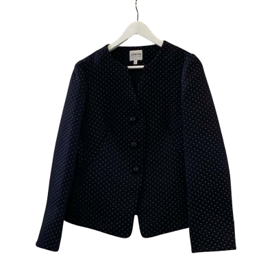  Armani Collezioni Womens  Lightly quilted jacket Size 46 Black  / Other 