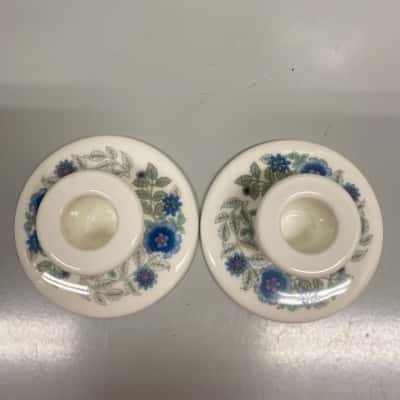 Wedgwood Bone China Clementine Candle Holder (Set Of Two)