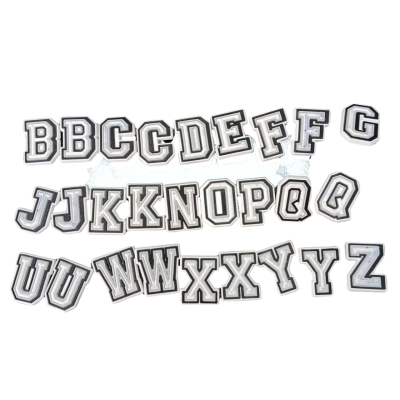 27x Jibbitz Letters – Black, White & Grey Alphabet Charms #Jibbitz #CrocsCharms #AlphabetSet