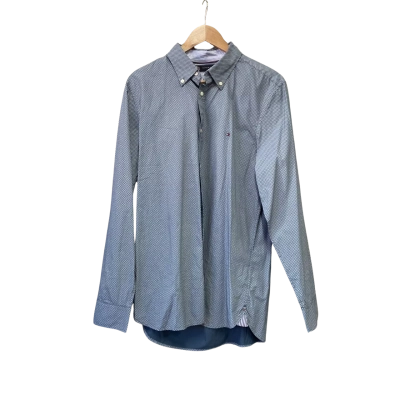 Tommy Hilfiger Mens  Size L Shirt Blue / Pattern 