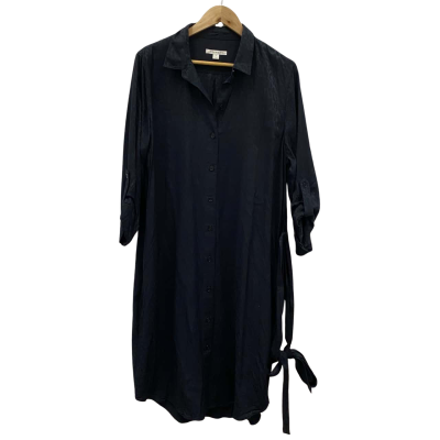 Trenery Women's Size 16 Shirt Dress Black  