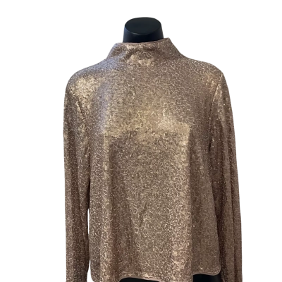 City Chic Womens  Size S Blouse Champagne 