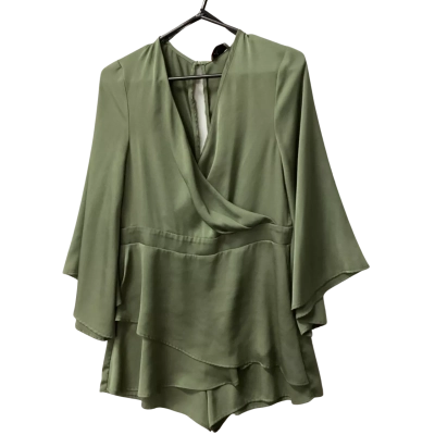 Sheike Womens  Size 12 Long Sleeve Playsuit Green D