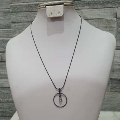  Womens Necklace Black  / Multicoloured 