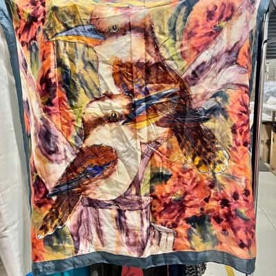 Silk Kookaburra Art Print Scarf- just gorgeous 