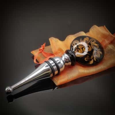 Perfect Quirky Gift Avventurina Murano Glass Bottle Stopper 12cm Long