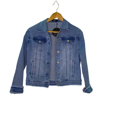  Womens  Size 10 Denim Jacket Blue 