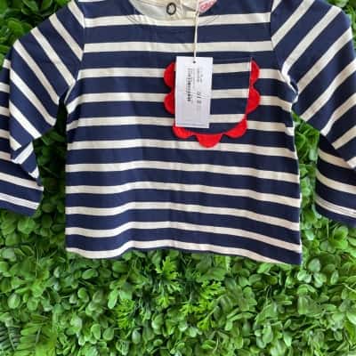 Gorman Play Ground Kids  Size 2 Navy Blue / White 