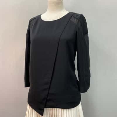 Armani Exchange Womens  Size S Blouse Black  