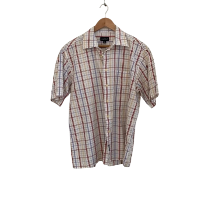 Gazman Mens  Size XL Short Sleeve Shirt Multicoloured / White 