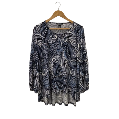 Nina Leonard Womens  Size M Long Sleeve Top Multicoloured 