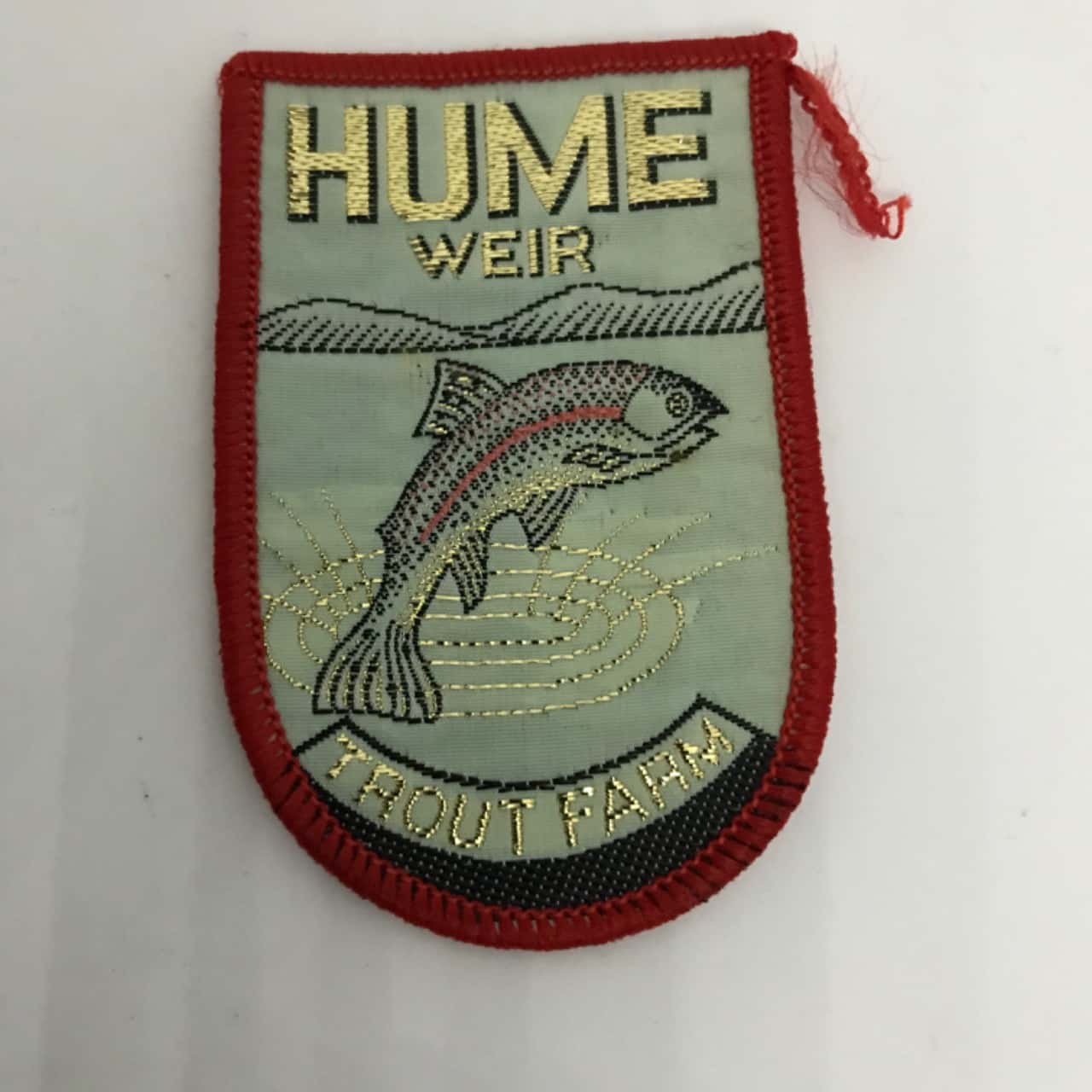 Vintage Souvenir Sew On Clothing Patch New Never Used Hume Weir Trout