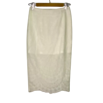 Tiger Mist Womens  Size S Midi Skirt White 