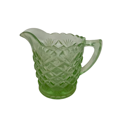 Vintage depression Glass milk jug