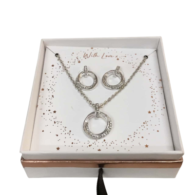  Womens Ear Ring  and Pendant (Adjustable)Set 