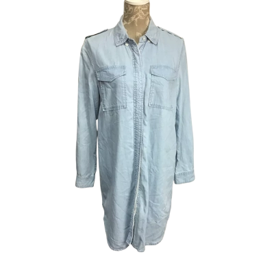 Country Road Womens  Size 10 Light Blue Denim Shirt Dress 