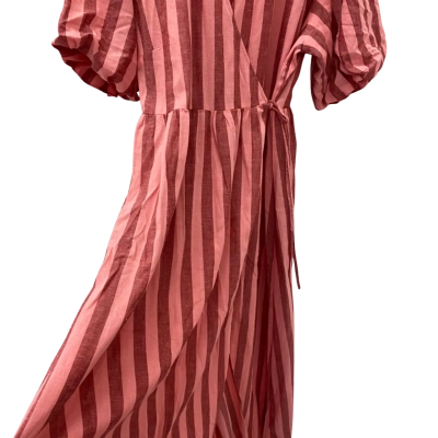 Sportsgirl Womens  Size 16 Short Sleeve Dress  / Wrap Dress Pink  / Red 