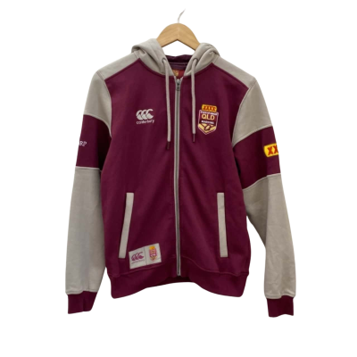 Canterbury Womens  Size 12 Hoodie Maroon / Grey State of Origin Qld 