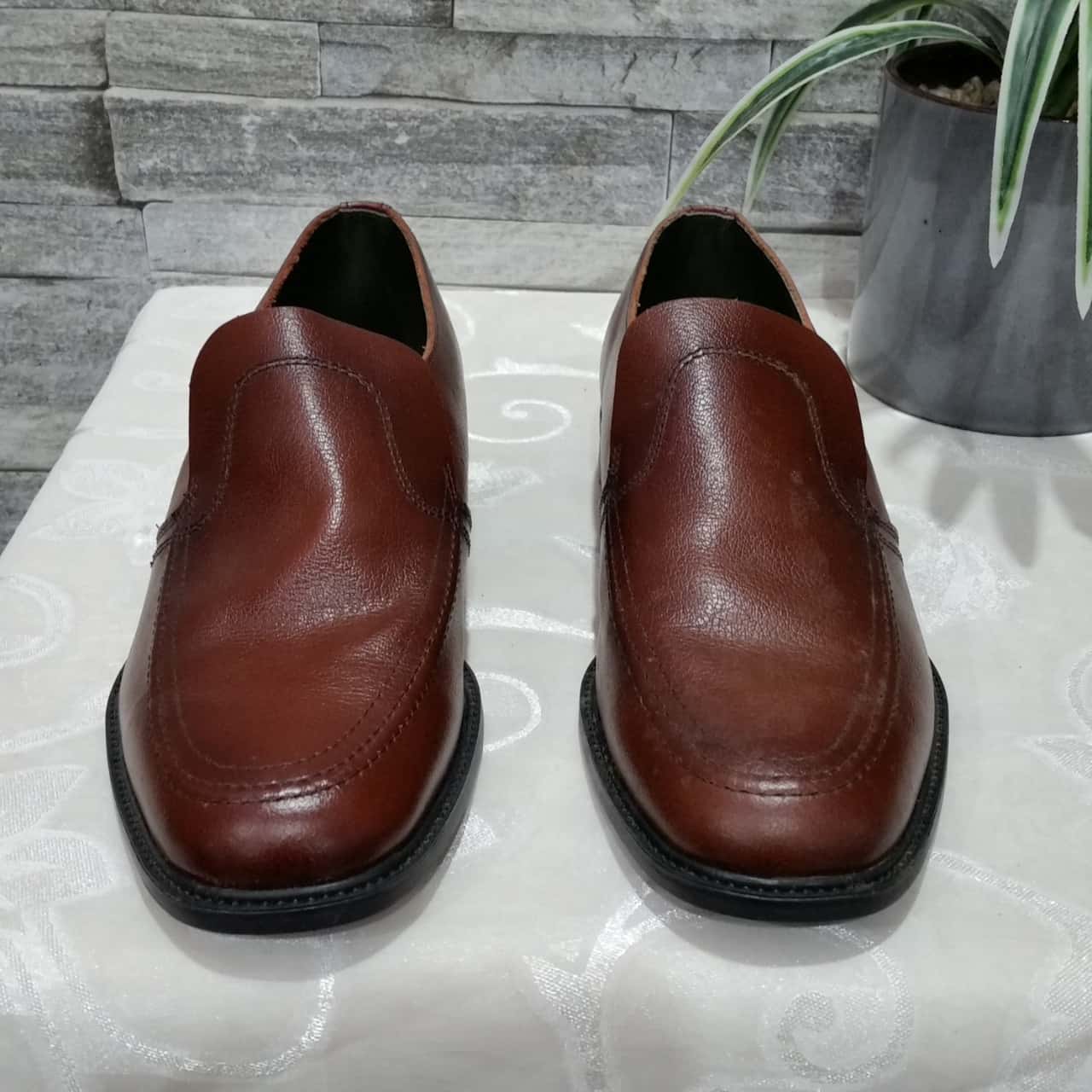 Slatters Titanic Mens Size 6 Brown Leather Shoes