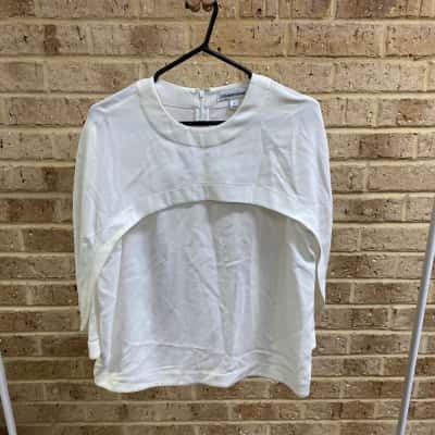 Country Road Womens  CAPE DETAIL TOP Size M 