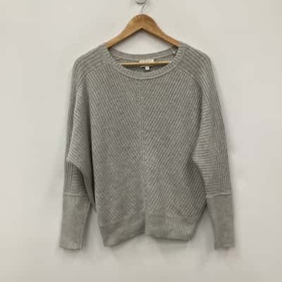 Witchery Wool Blend Jumper Grey Size XS