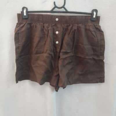 Nude Lucy Womens  Size L Casual Shorts Brown 