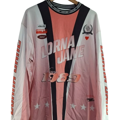 Lorna Jane Moto Club Long Sleeve T-Shirt - size XL