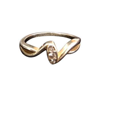  Womens Ring925  Silver with white stones 