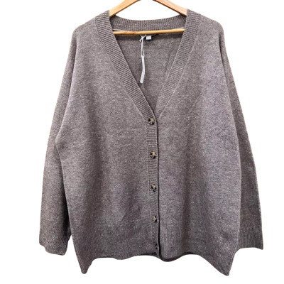 Suzannegrae Taupe Button Down Cardigan Size XXXL