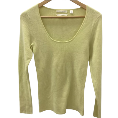 Trenery Womens  Size S Long Sleeve Top Lime/yellow 