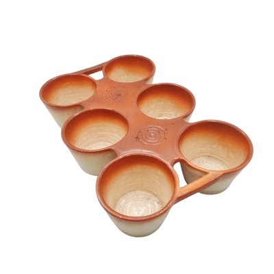 Antique Stützel & Sachs Aalen Ceramic Pfitzauf Swabian Popover Pastry Dish For Decorative Use Only  (brica cubes)