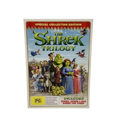 Shrek Box Set DVDs Shrek 1 , Shrek 2 and Shrek The Third 