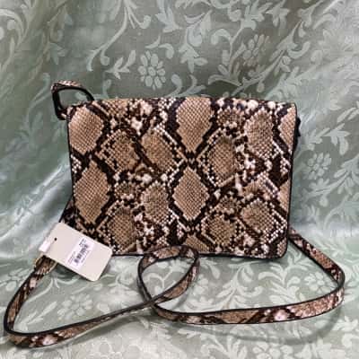 Amber Rose Womens Handbag Animal print / Beige / Brown 