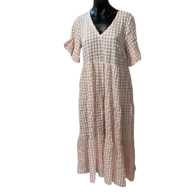 St FROCK  Womens  Size 8 Casual Dress Checked / Pink  / White 