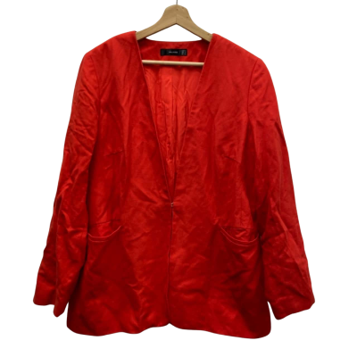 Hallhuber Womens  Size 16 Open Jacket Red 