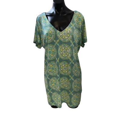 Tigerlily Womens  Size S Casual Dress Green / Pattern 