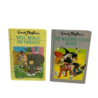 Enid Blyton The Wishing-Chair Again & Well, Really, Mr Twiddle Books 