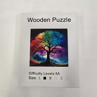 2 x Beautiful Wooden Puzzles in Box and Netted Bags - Great gifts