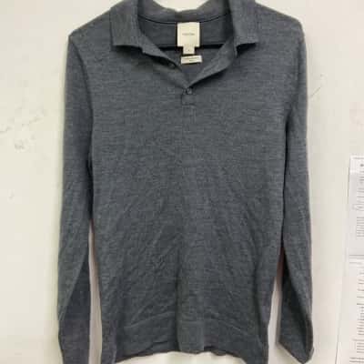 Calvin Klein Mens  Size S Long Sleeve Shirt Grey 