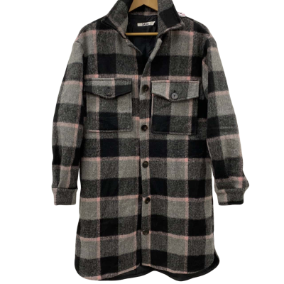Sass Mens  Size 10 Open Jacket Black  / Grey 