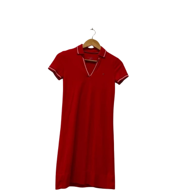 Tommy Hilfiger Womens  Size XXS Casual Dress Red 