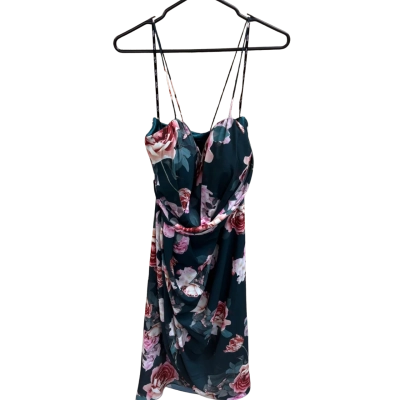 City Chic Womens green floral dress Size L 