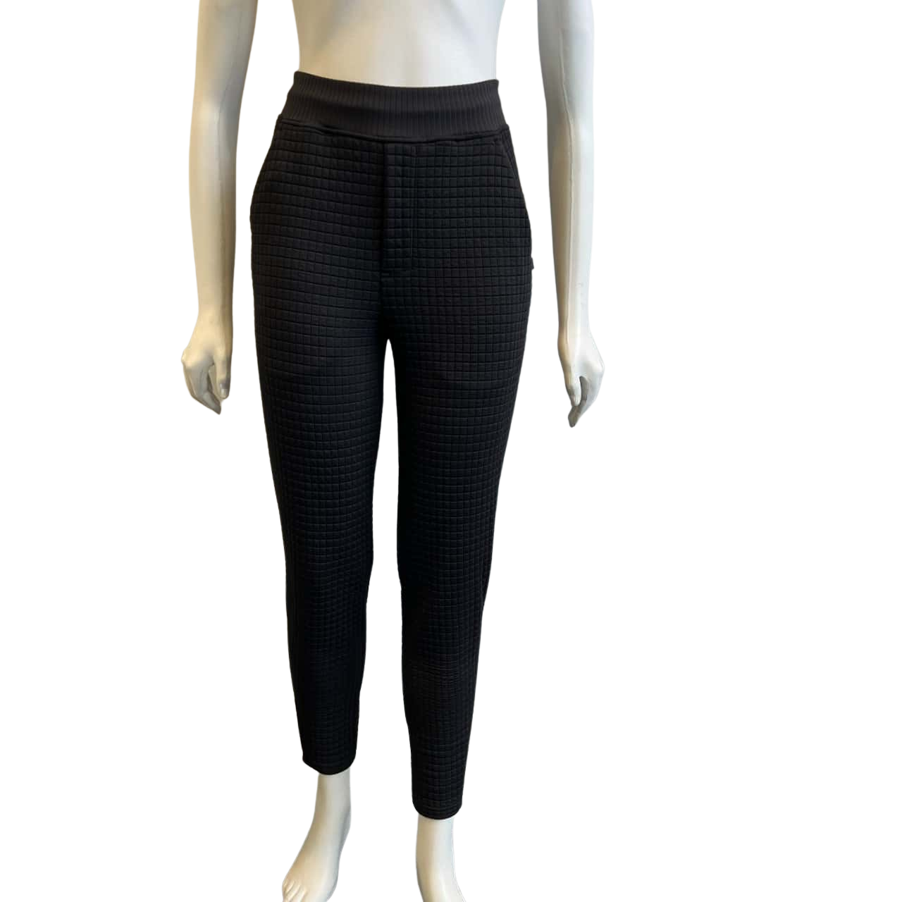 Lululemon Womens Size 6 Textured Slim Fit Joggers Black (s)