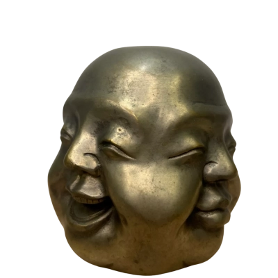 Four Faces of Buddha Copper Paper Weight 